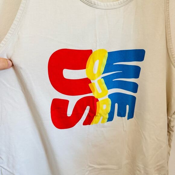 FABLETICS Cream Red Yellow Blue 24/7 Unisex Pride Us Our We Tank Top Shirt S - Picture 4 of 11